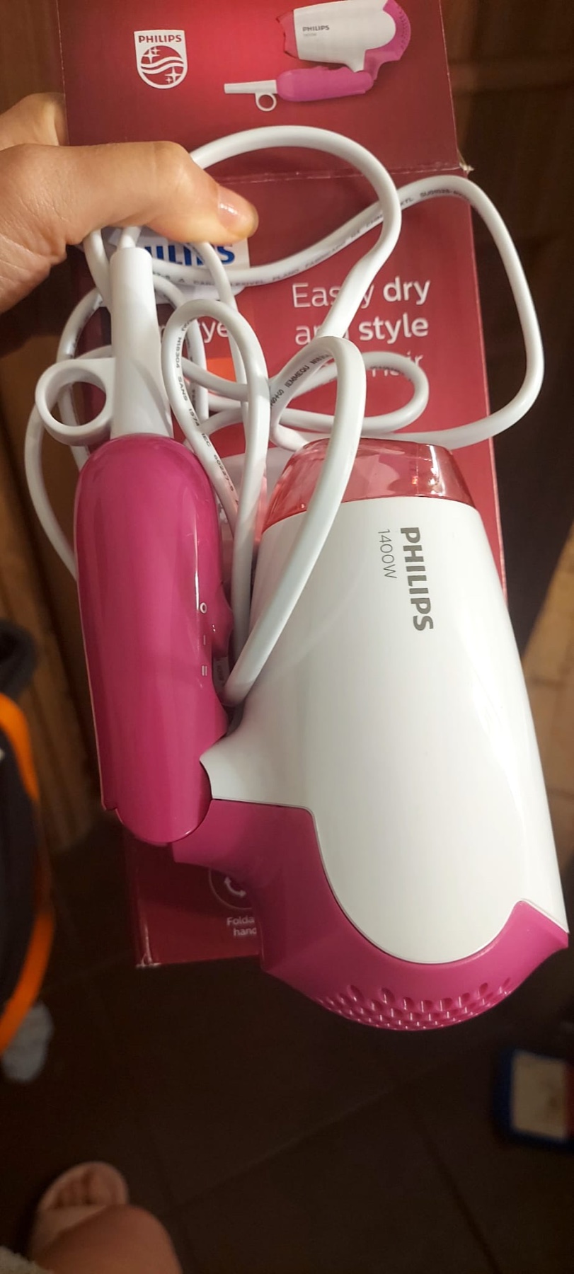 Philips BHD003/00 foldable hair dryer